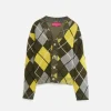 Women The Elder Statesman Argyle Cardigan