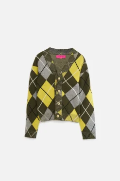 Women The Elder Statesman Argyle Cardigan