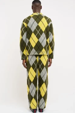 Women The Elder Statesman Argyle Cardigan
