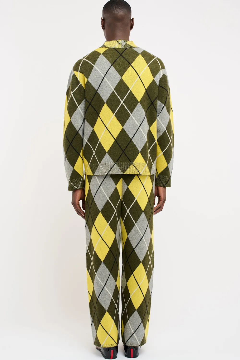 Women The Elder Statesman Argyle Cardigan