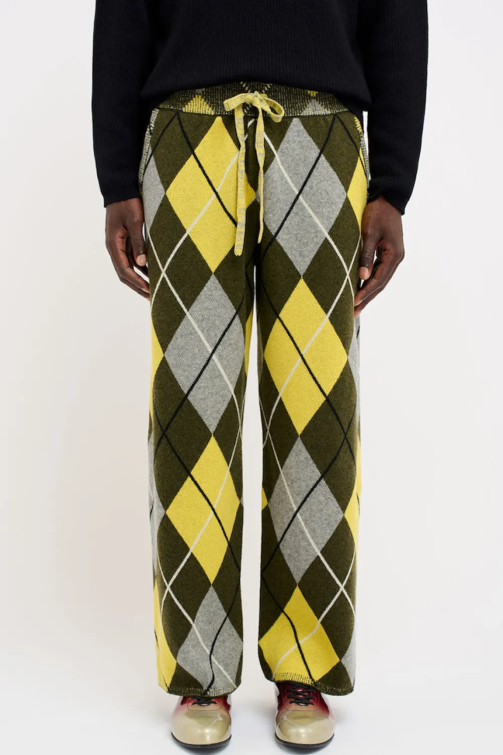 Women The Elder Statesman Argyle Lounge Pant
