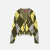 Women The Elder Statesman Argyle Women's Cardigan