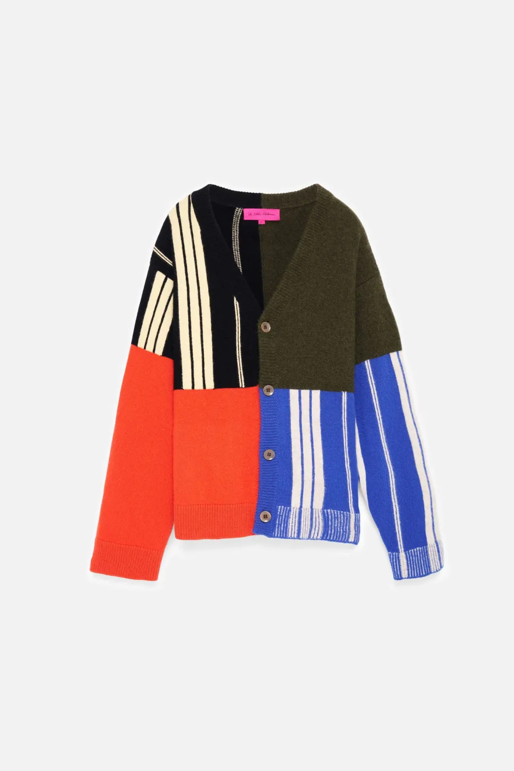 The Elder Statesman Border Stripe Cardigan