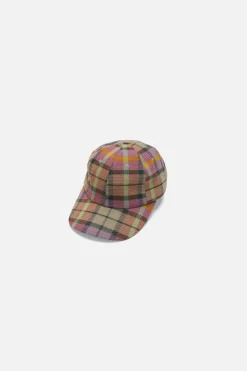 The Elder Statesman Burnout Plaid Cap