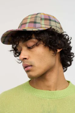The Elder Statesman Burnout Plaid Cap