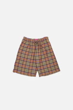 The Elder Statesman Burnout Plaid Raver Short