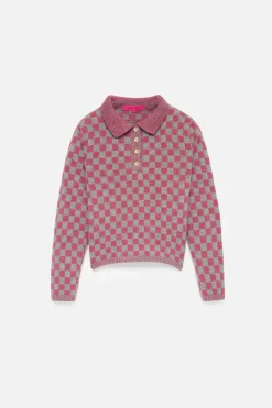Women The Elder Statesman Checkered Women's Polo