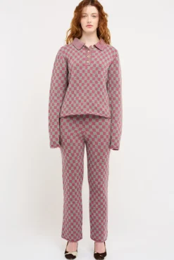 Women The Elder Statesman Checkered Women's Polo