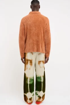 The Elder Statesman Chenille Button-Up Shirt