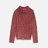 The Elder Statesman Chenille Pool Stripe Button-Up