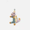 The Elder Statesman Crochet Dinosaur Keychain Charm
