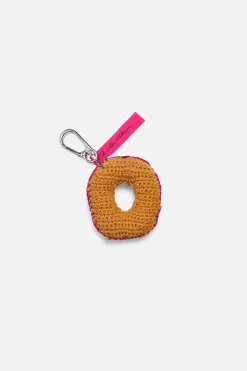 The Elder Statesman Crchet Letter Keychain Charm