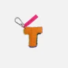The Elder Statesman Croche Leer Keychain Charm
