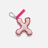 The Elder Statesman Crochet Letter Keychain Charm