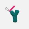 The Elder Statesman Crochet Letter Kechain Charm