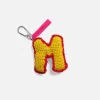 The Elder Statesman Crochet Letter Keychain Char