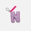 The Elder Statesman Crochet Letter Keychai Charm