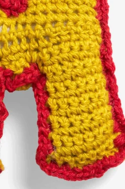 The Elder Statesman Crochet Letter Keychain Char