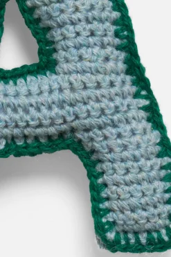 The Elder Statesman Crochet Letter Keychin Chrm