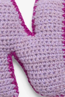The Elder Statesman Crochet Letter Keychai Charm