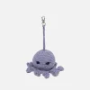 The Elder Statesman Crochet Octopus Keychain Charm