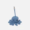 The Elder Statesman Crochet Octopus Keychain Charm