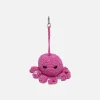 The Elder Statesman Crochet Octopus Keychain Charm