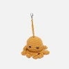 The Elder Statesman Crochet Octopus Keychain Charm