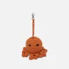 The Elder Statesman Crochet Octopus Keychain Charm