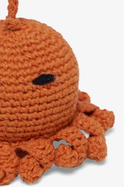 The Elder Statesman Crochet Octopus Keychain Charm