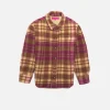 The Elder Statesman Felt Check Overshirt