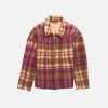 Women The Elder Statesman Felt Check Women's City Jacket