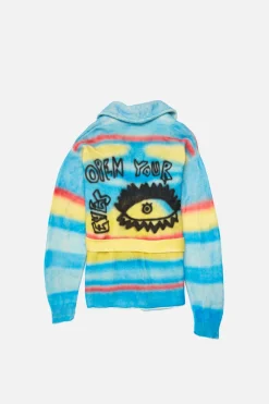 Women The Elder Statesman Graffiti Women's Belted Cardigan