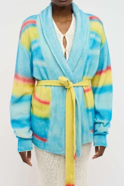 Women The Elder Statesman Graffiti Women's Belted Cardigan