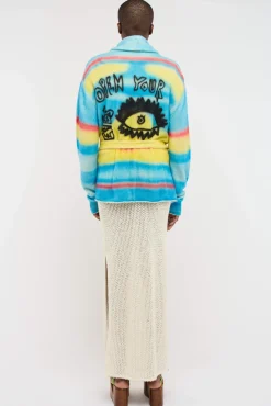 Women The Elder Statesman Graffiti Women's Belted Cardigan
