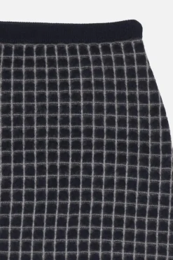 Women The Elder Statesman Grid Stitch Skirt