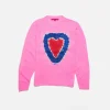 Women The Elder Statesman Heart Dye Women's Crew