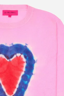 Women The Elder Statesman Heart Dye Women's Crew