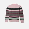 Women The Elder Statesman Jitney Stripe Women's Crew