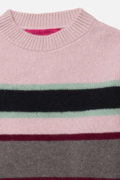 Women The Elder Statesman Jitney Stripe Women's Crew