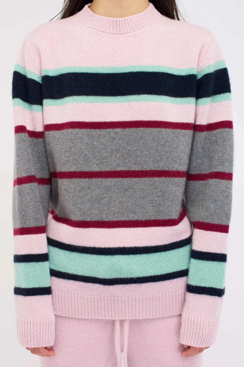 Women The Elder Statesman Jitney Stripe Women's Crew