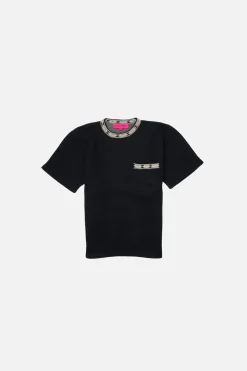 Women The Elder Statesman Jock Stripe Pocket Top