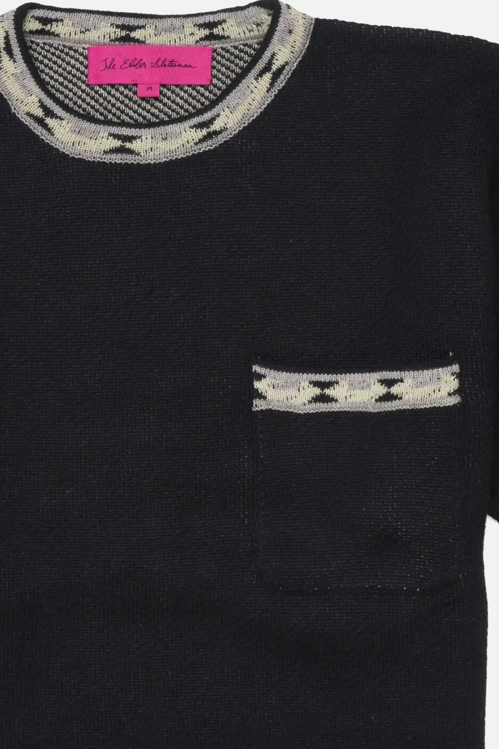 Women The Elder Statesman Jock Stripe Pocket Top