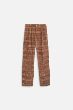 Women The Elder Statesman Jocky Plaid Cord Pant