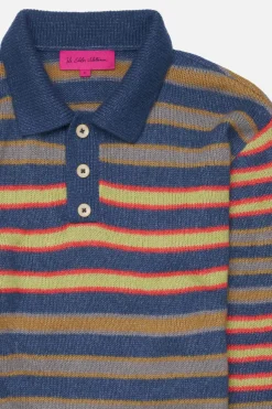 The Elder Statesman Leo Stripe Polo LS