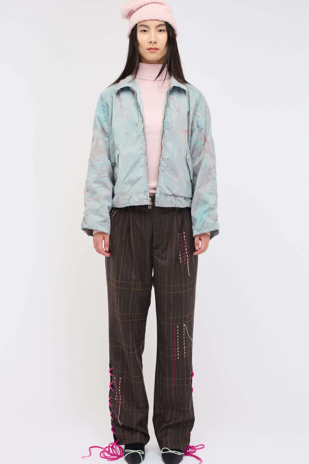 Women The Elder Statesman Marble Women's Cruiser Jacket