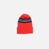 The Elder Statesman Nora Rollie Stripe Beanie