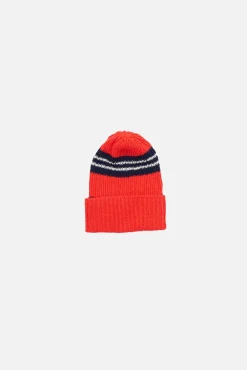 The Elder Statesman Nora Rollie Stripe Beanie
