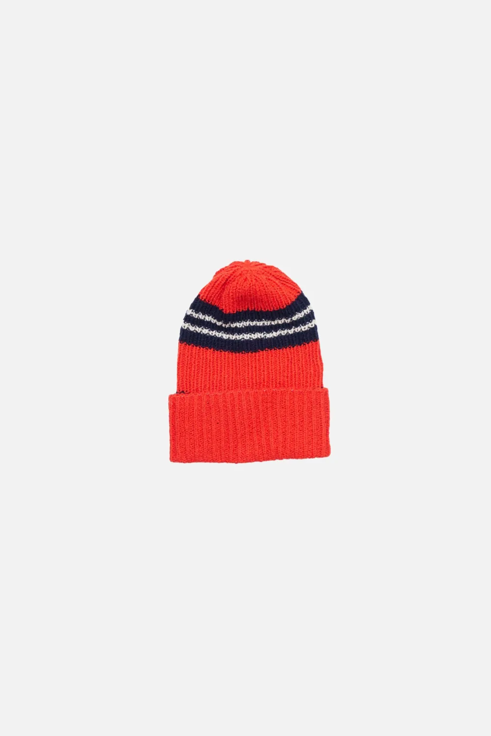 The Elder Statesman Nora Rollie Stripe Beanie