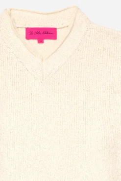 Women The Elder Statesman Nora Whip Women's Boxy V-Neck